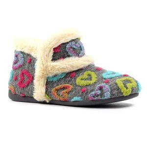 Lunar Womens/Ladies Angel Slipper Boots / Gray